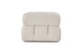 Atelier Del Sofa Sofá de 1 Plaza Bubble O1 Beige, Estructura Madera de Haya, Tejido Poliéster, Comodidad y Diseño Elegante